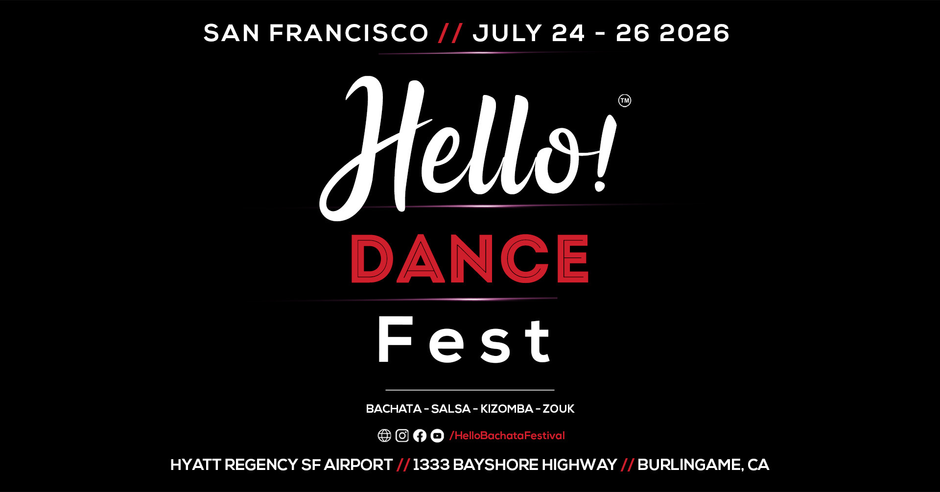 Hello Dance Festival - San Francisco July 24-26 2026