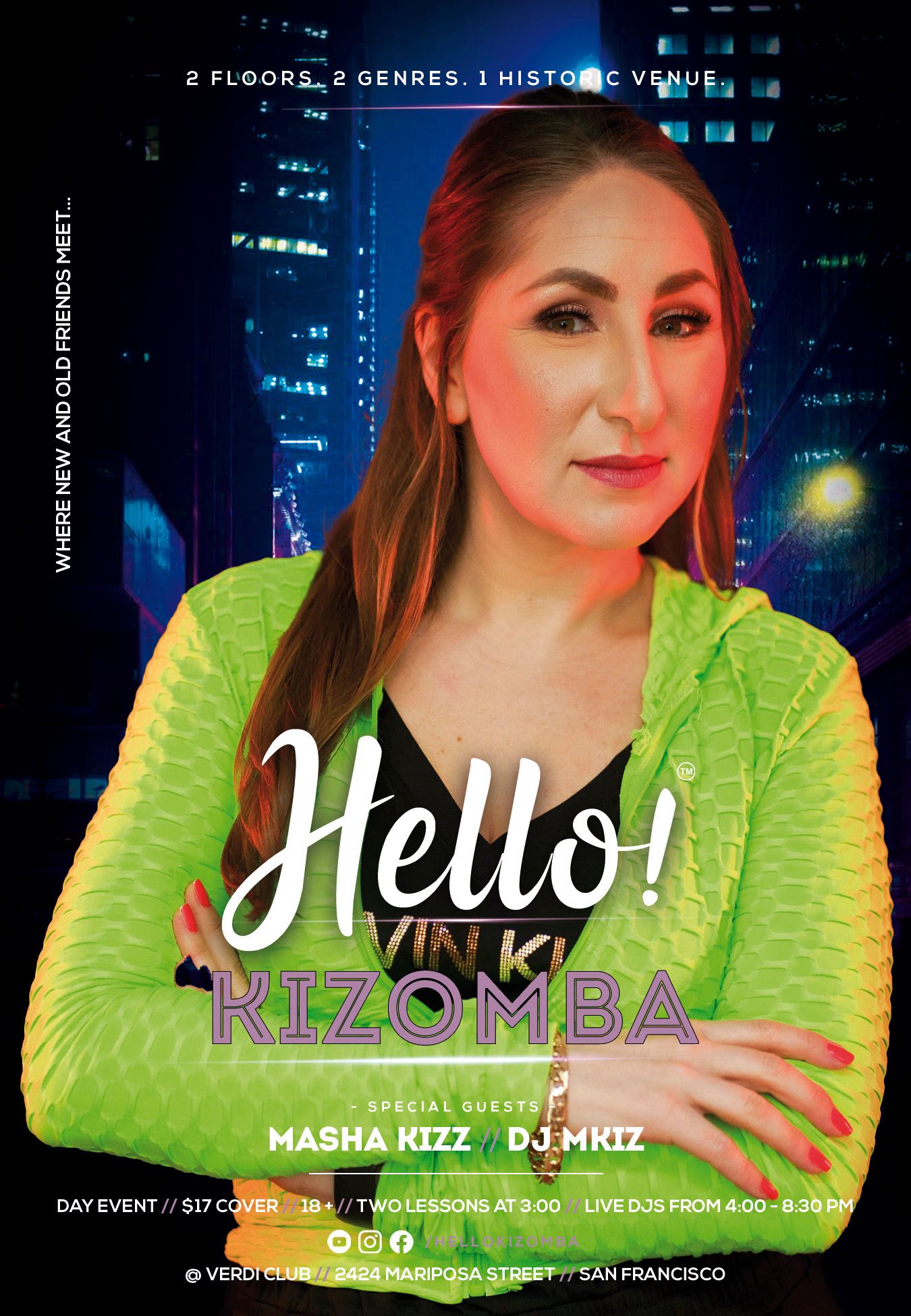 Hello Kizomba 2nd Sundays at Verdi Club